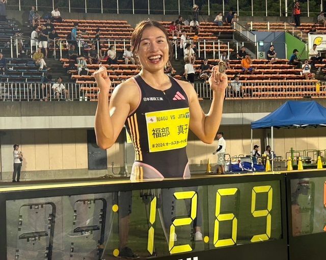 パリ五輪日本代表の福部真子選手が女子100ｍHで日本新記録を樹立