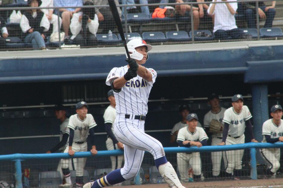 田中陽翔（健大高崎）　※写真は過去の取材より