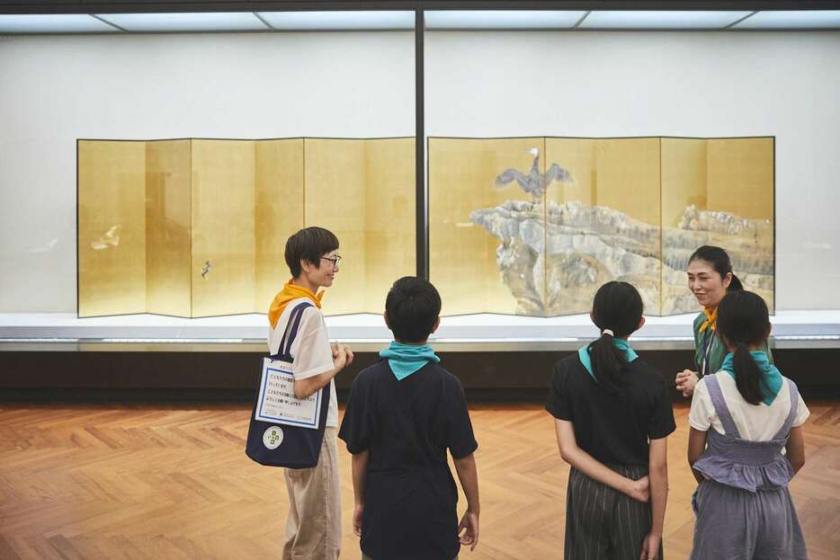 ファミリー・プログラム実施風景　東京国立博物館 総合文化展にて