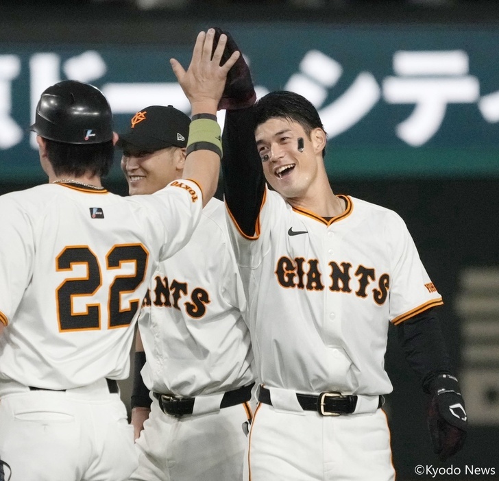 巨人・若林楽人 (C)Kyodo News