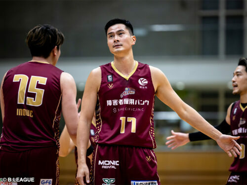 練習生として活動する田村晋［写真］＝B.LEAGUE