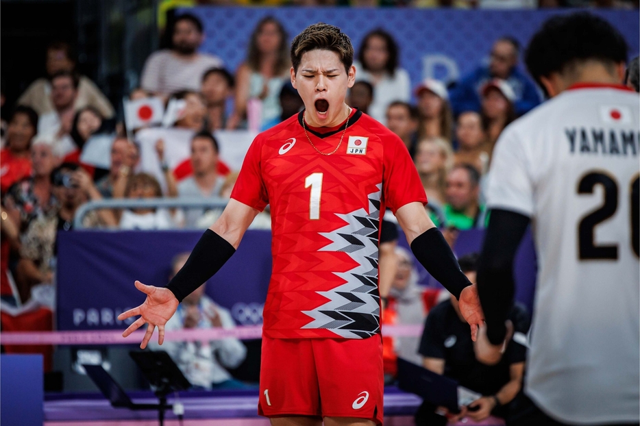 21得点をあげた西田有志【写真：Volleyball World】