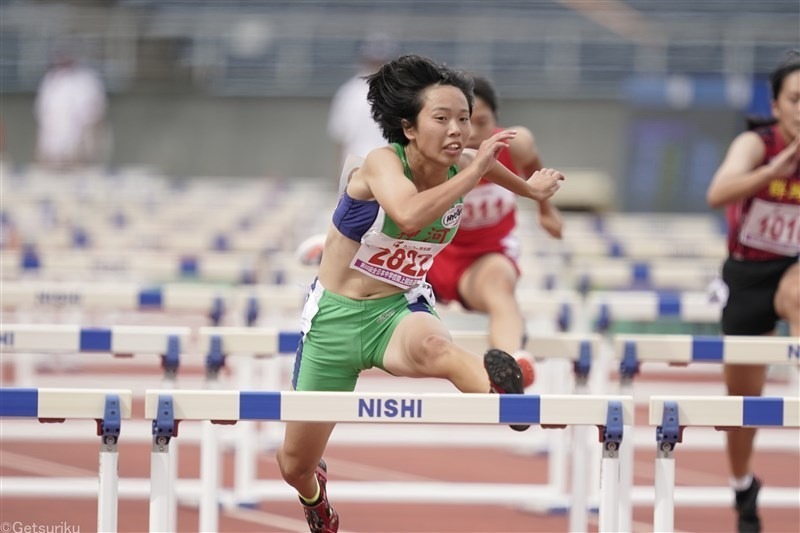 中学記録にあと0.04秒に迫った福田花奏（23年全中）