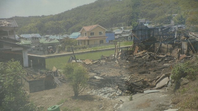 西日本豪雨のパネル展　総社市役所