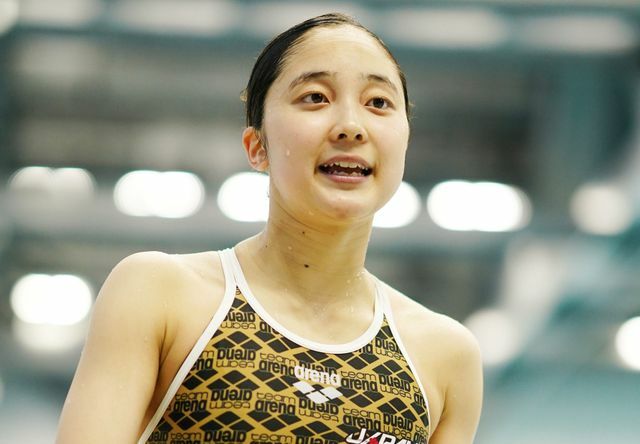 競泳日本代表の成田実生選手(写真：日刊スポーツ/アフロ)