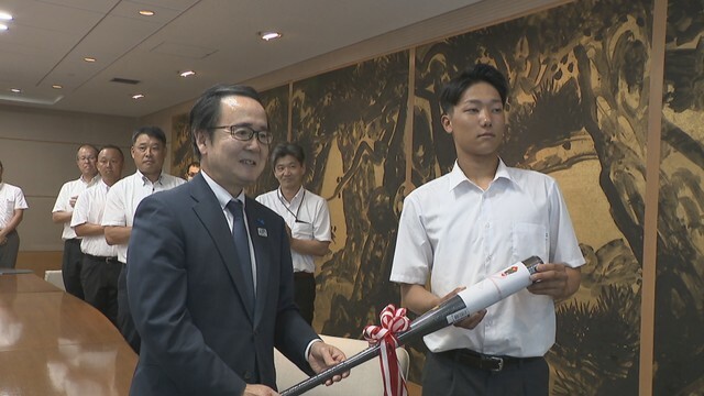 英明高校が知事表敬