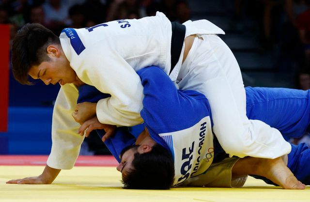 準決勝に進んだ村尾三四郎選手（写真：ロイター/アフロ）