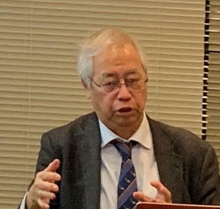 日本人の成り立ちなどについて語る篠田謙一氏（筆者撮影）