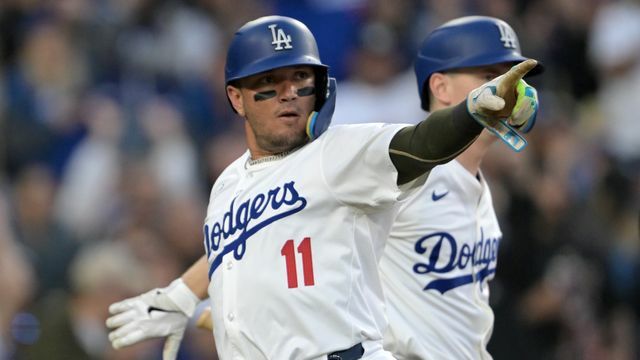 負傷離脱となったドジャースのミゲル・ロハス選手（写真：USA TODAY Sports/ロイター/アフロ）