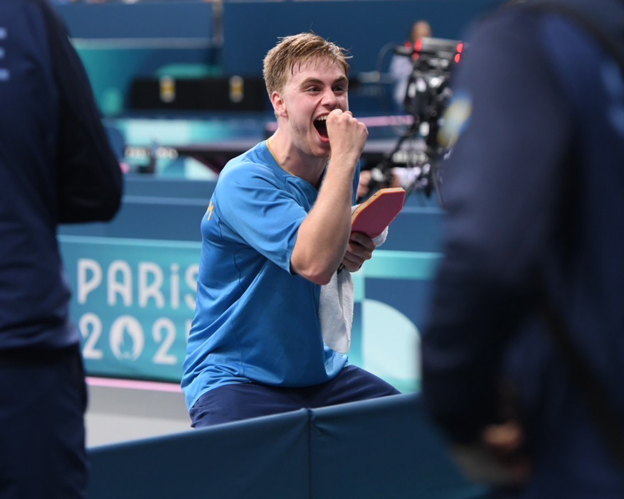 優勝候補を破ったモーレゴード（Photo：ITTF／ONDA）