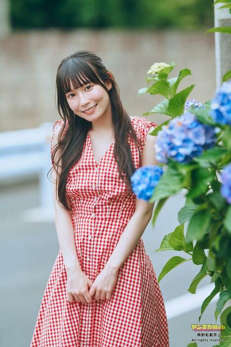 「ヤンマガWeb」に登場した「SKE48」の大村杏さん（c）岡本武志／ヤンマガWeb