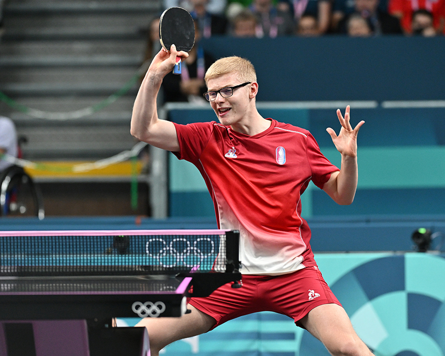 弟のF.ルブラン（フランス）はシングルス、団体のメダル候補（Photo：ITTF／ONDA）