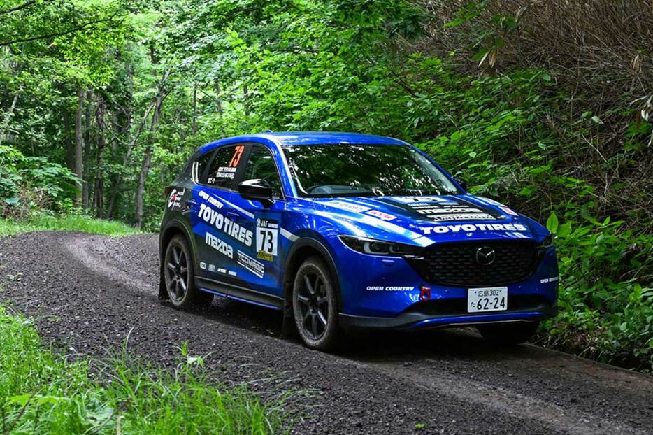 XCRスプリントカップ北海道第3戦でデビューしたマツダCX-5のラリー仕様車