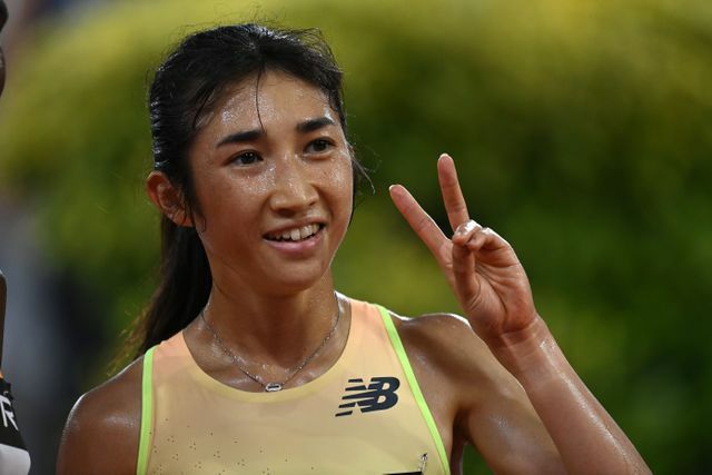 DLモナコ大会で今季自己最高タイムで3位に入った田中希実選手(写真：アフロ)