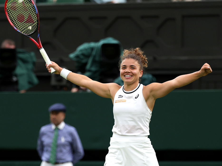 「ウインブルドン」（イギリス・ロンドン）で準決勝に進出したジャスミン・パオリーニ（イタリア）（Getty Images）