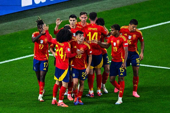 ここまで強さを見せつけるスペイン photo/Getty Images