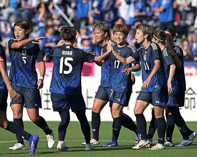 パリ五輪前最後の国内での強化マッチで、日本はガーナに４－０で快勝した。写真：金子拓弥（サッカーダイジェスト写真部）