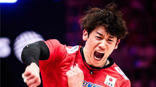 ベストアウトサイドヒッターに選ばれたバレーボール日本代表石川祐希選手(C) volleyballworld.com