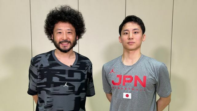 スペシャル対談した田臥勇太選手と河村勇輝選手