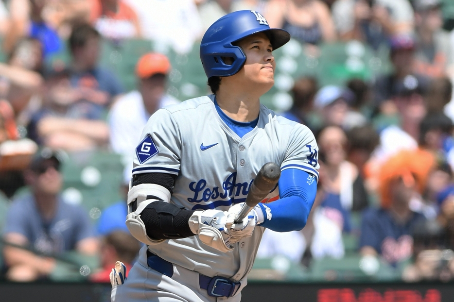 MLB通算200号を達成した大谷。(C)Getty Images