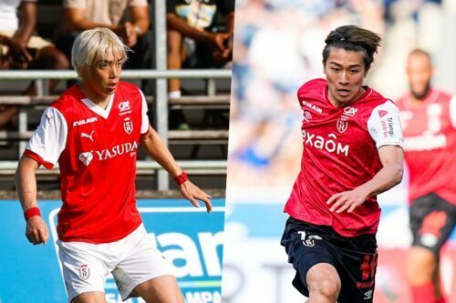 伊東純也（左）と中村敬斗（右）は揃って先発出場 [写真]＝Icon Sport via Getty Images