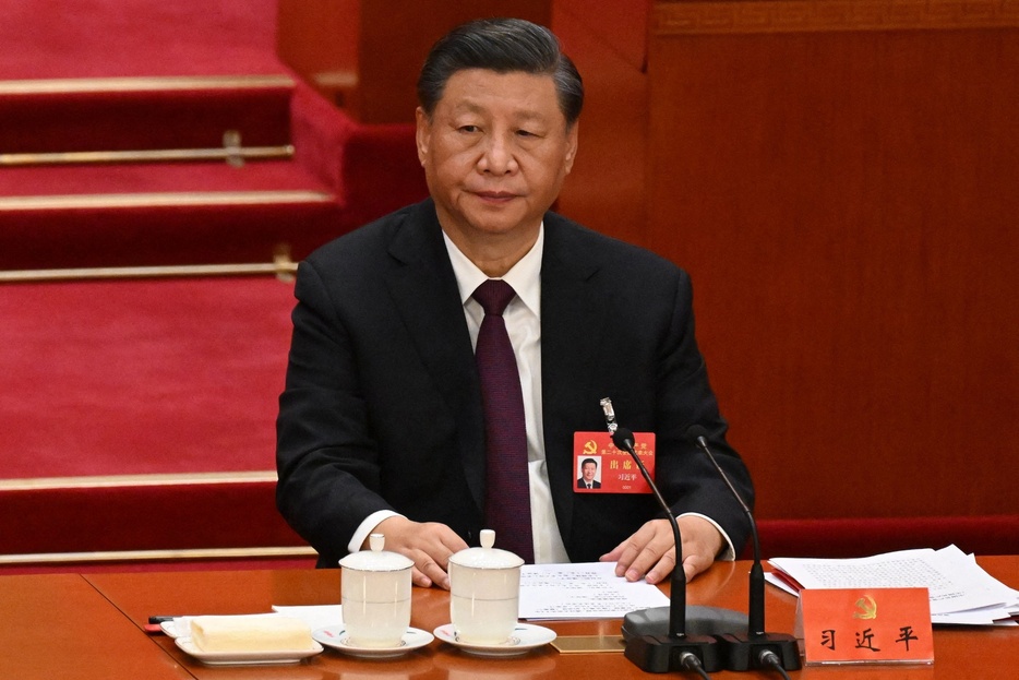 中国の習近平国家主席（2022年10月22日撮影、資料写真）。【翻訳編集】 AFPBB News