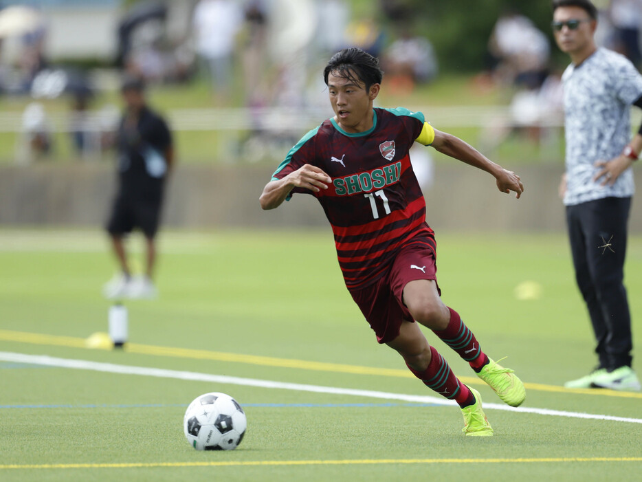 先制点を挙げたFW千住澪央(3年=栃木SC U-15)(HIGH SCHOOL SOCCER YEARBOOK)