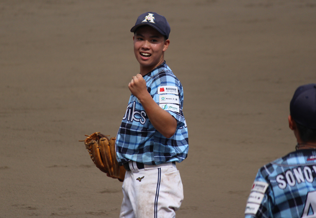 逆転打、そして2番手として好投が光ったSKポニー・佐川槙太朗