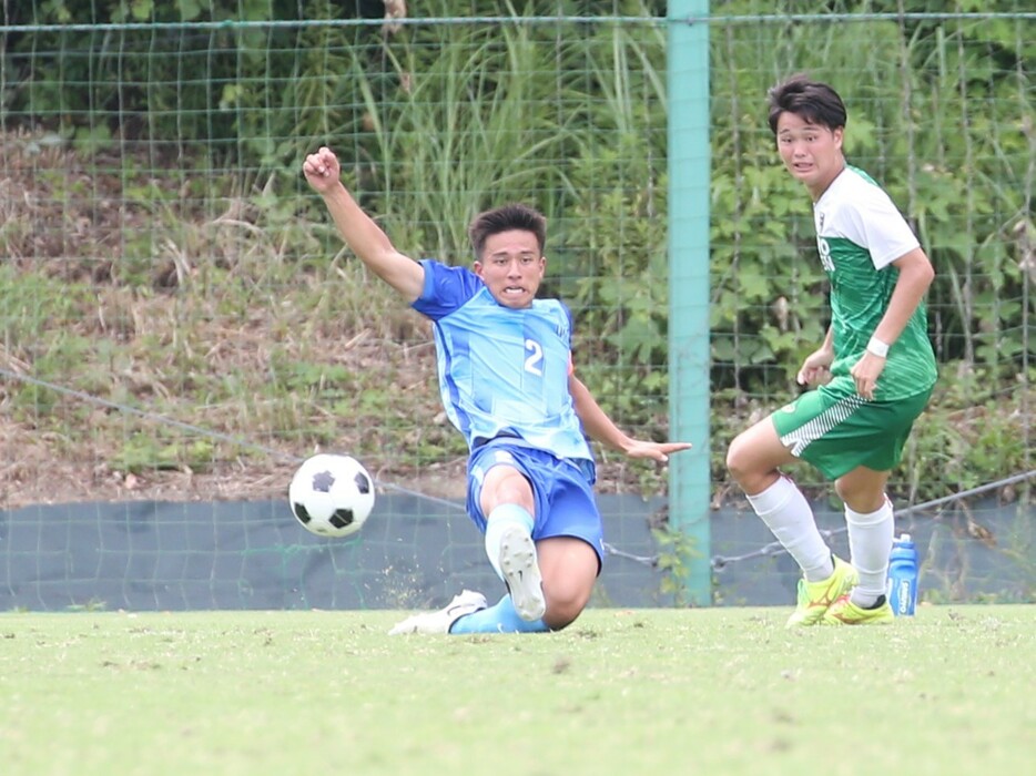 桐光学園高の「最後の砦」DF杉野太一主将が無失点に貢献(Takaya HIRANO)