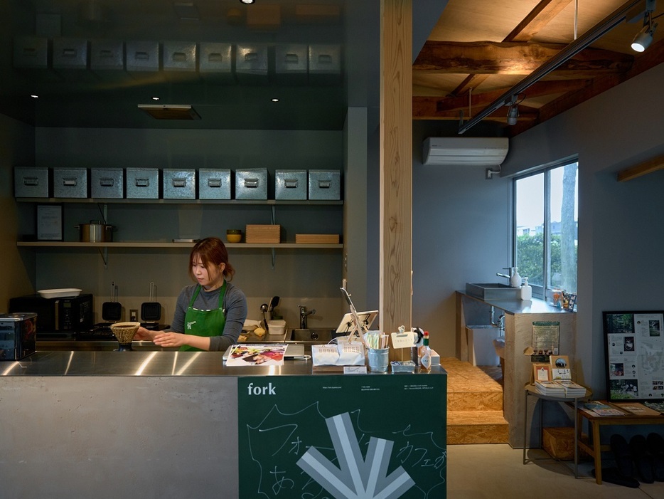 fork toyamaに併設されたカフェ「noki fork cafe」は週4日営業。店主は富山のインスタグラマー「えみこむ」さんが務めている