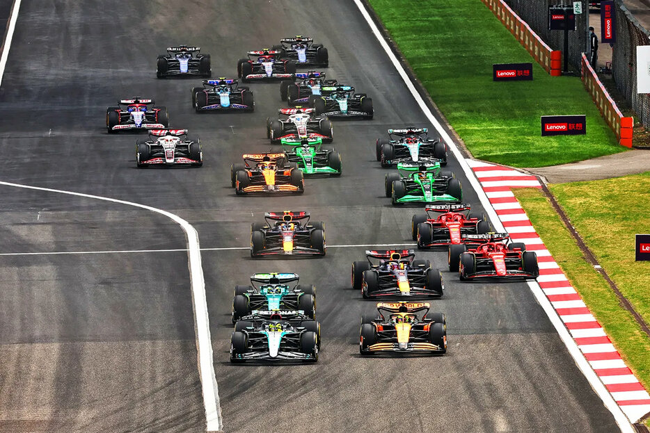 2024年F1第5戦中国GP スプリントのスタートシーン