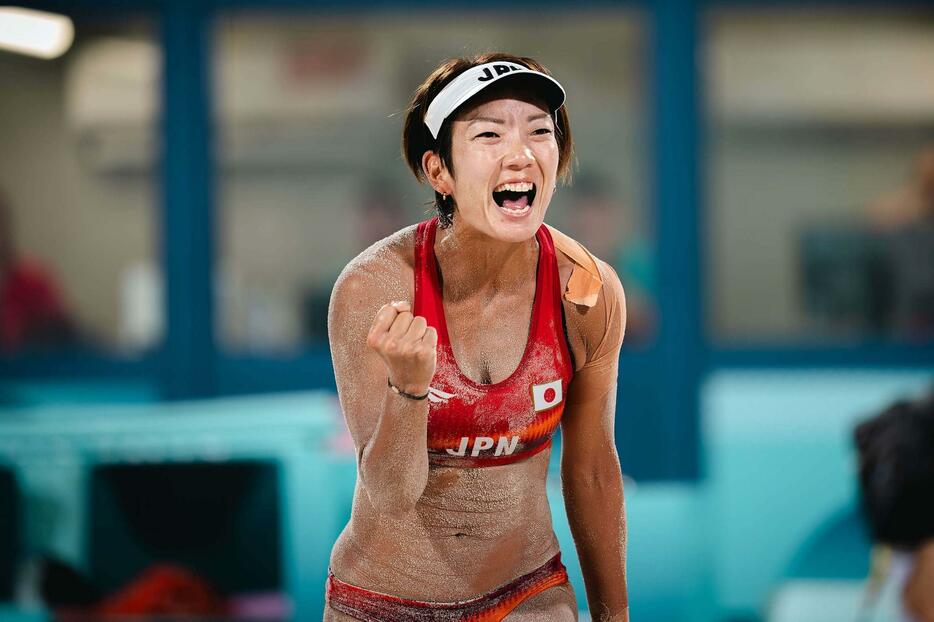 石井美樹（湘南RIGASSOビーチバレーボールクラブ）【写真：Volleyball World】