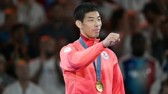 金メダルを獲得した柔道・永瀬貴規選手(写真：松尾/アフロスポーツ)