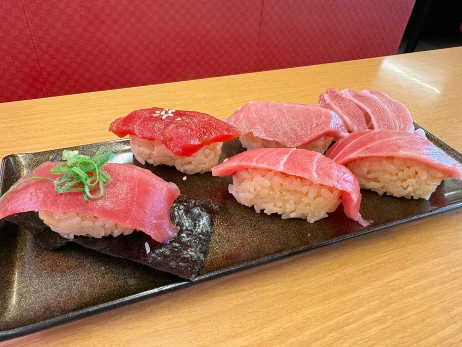 天然本鮪と天然インド鮪食べ比べ