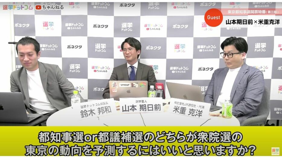 都知事選or都議補選のどちらが、衆院選の東京の動向を予測するにはいいと思いますか？