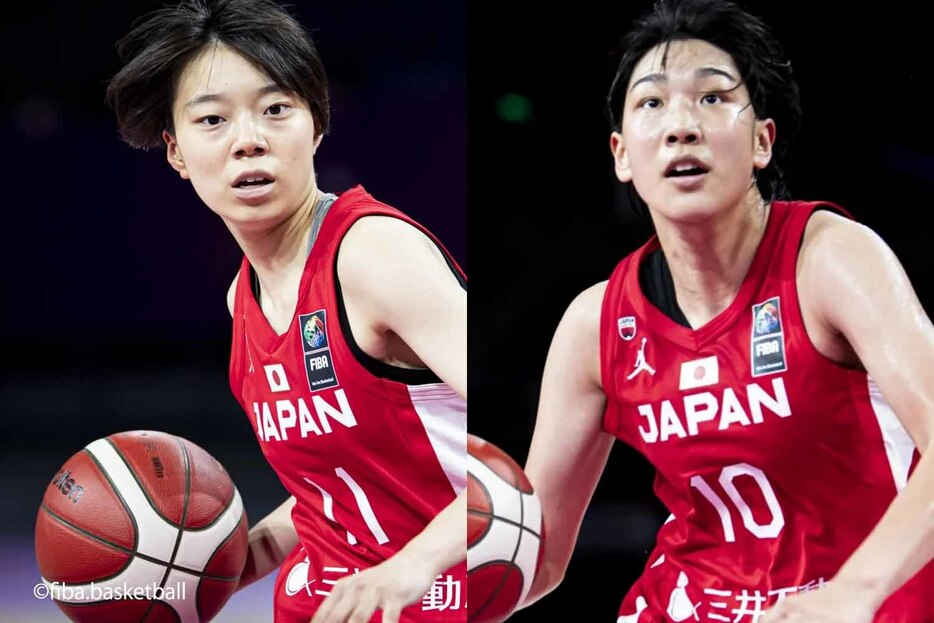 FIBA U18 女子アジアカップ2024でも活躍した堀内(写真左)と鈴木(写真右)