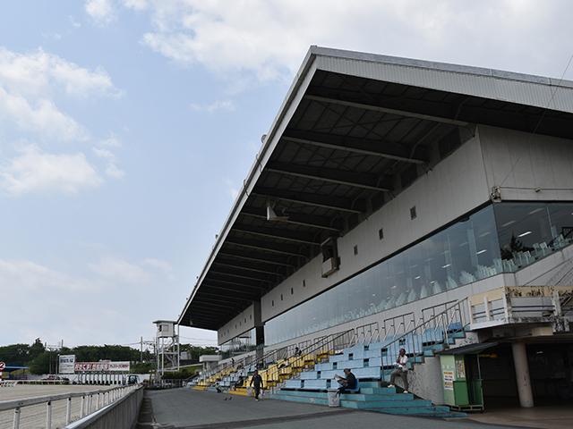 レースが行われた笠松競馬場(c)netkeiba