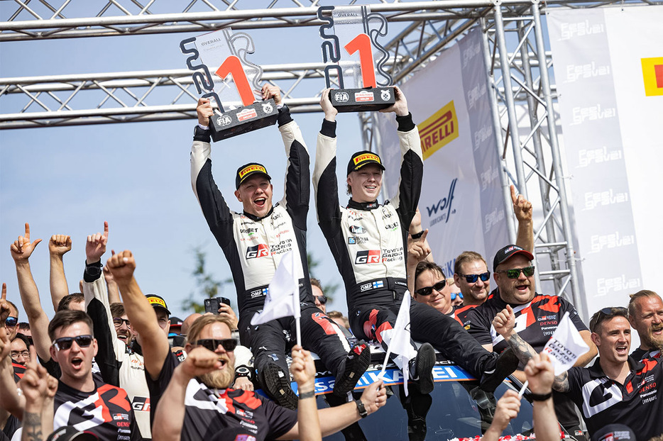 2024年WRC第7戦ラリー・ポーランド　カッレ・ロバンペラ／ヨンネ・ハルットゥネン組（トヨタGRヤリス・ラリー1）