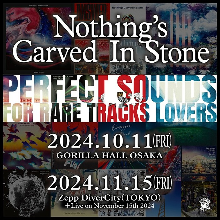 Nothing's Carved In Stone、東阪にてレア曲ワンマンライブ開催決定