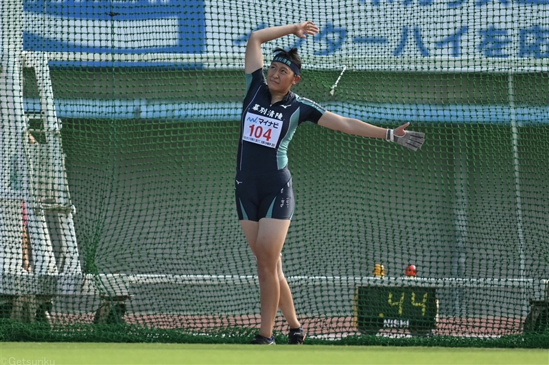 24年インターハイ女子ハンマー投で優勝した澤向美樹