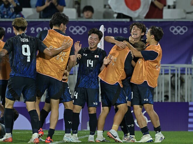 マリを１－０で下した日本。写真：金子拓弥 (サッカーダイジェスト写真部／JMPA代表撮影)