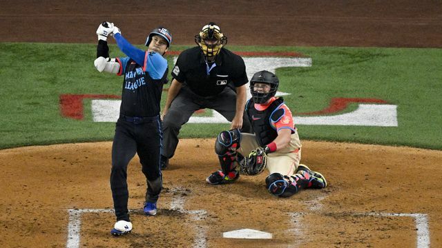 ホームランの瞬間（写真:USA TODAY Sports/ロイター/アフロ）