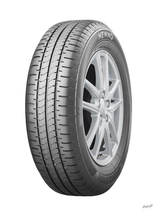 BRIDGESTONE『ニューノ』手頃感のある価格帯でありながら、転がり抵抗：A、ウェットグリップ：bと雨の日の安全性をしっかり向上させている。ライフも長く、経済的なエコタイヤだ。