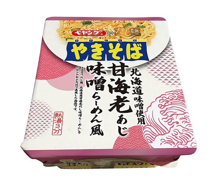 「tabete だし麺ペヤング甘海老あじ味噌らーめん風やきそば」