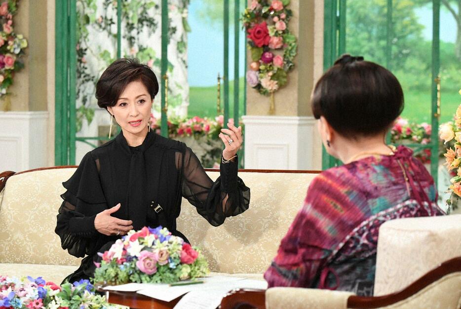 8月2日放送の「徹子の部屋」に出演する長山洋子さん＝テレビ朝日提供