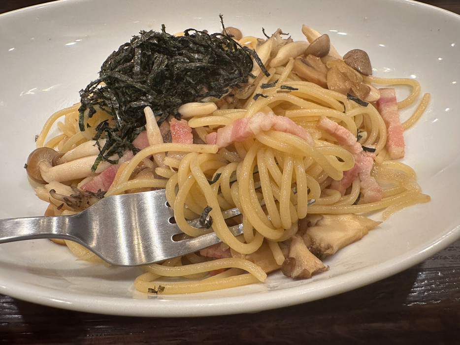 茹で上げの生パスタの食感が最高！