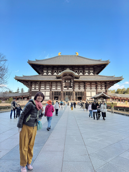 国宝、世界最大級の木造建築、東大寺の大仏殿。何度見ても立派。