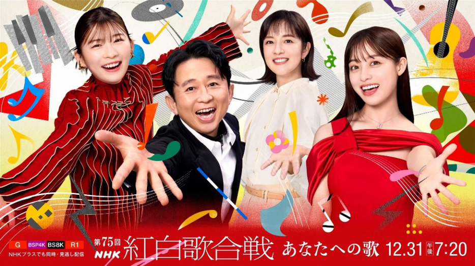 『第75回NHK紅白歌合戦』キービジュアル（C）NHK