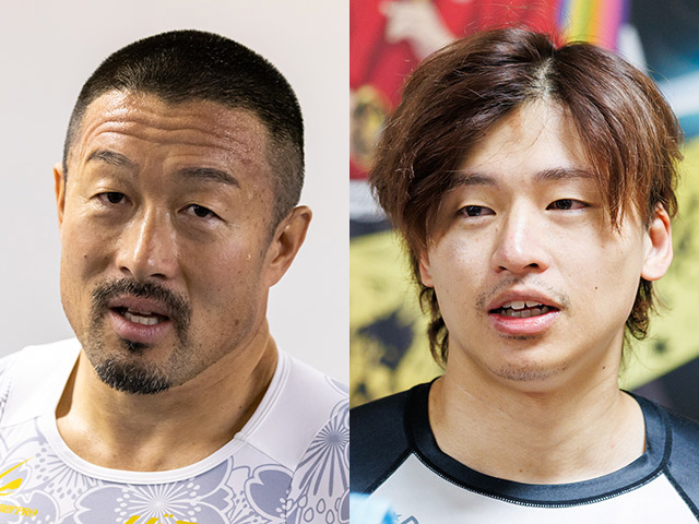 5年ぶりにS班から陥落の48歳・佐藤慎太郎(左)と中部のエース山口拳矢(撮影:北山宏一)