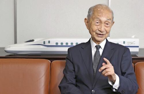 ＪＲ東海初代社長の須田寛氏（２０２２年９月２８日）